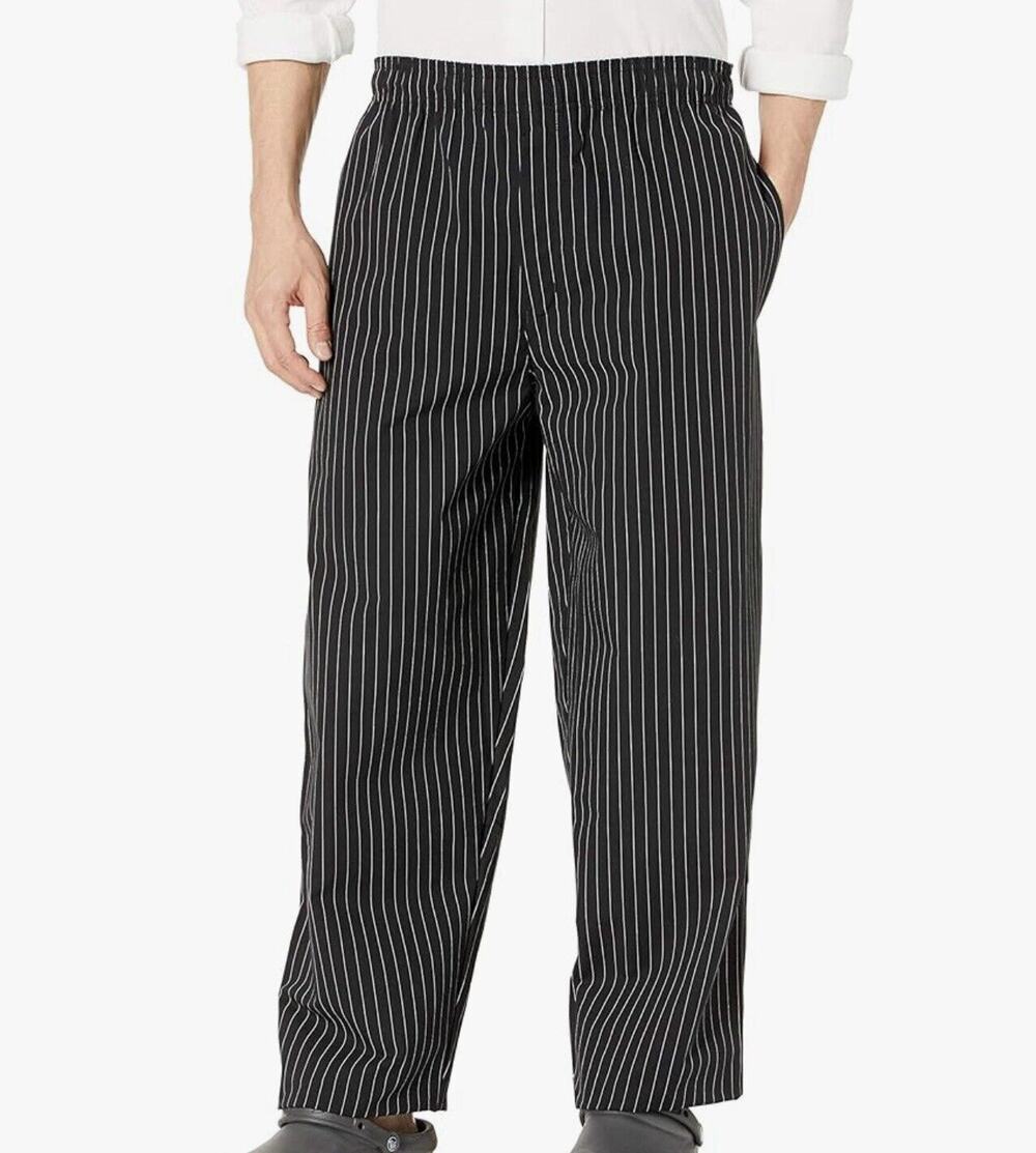 Uncommon Threads Trouser Pants Style 4100 XL Pinstripe Elastic Drawstring Waist